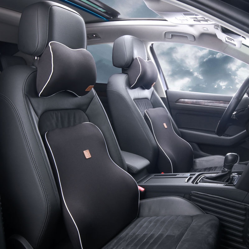 Four Seasons Universal Car Headrest Car Memory Foam Lumbar Pillow Cushion Car Neck Pillow Lumbar Support Lumbar Support