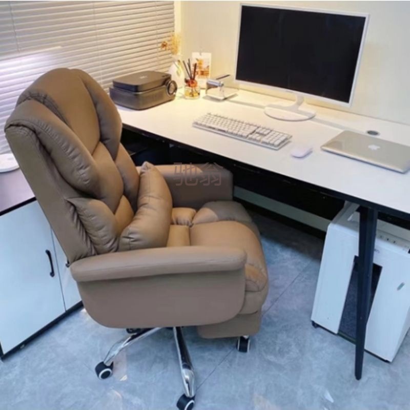 2@Computer Chair Home Comfortable Long-term Sitting Office Chair Reclining Sofa Seat Boss Chair Dormitory Gaming Chair Backrest Swivel