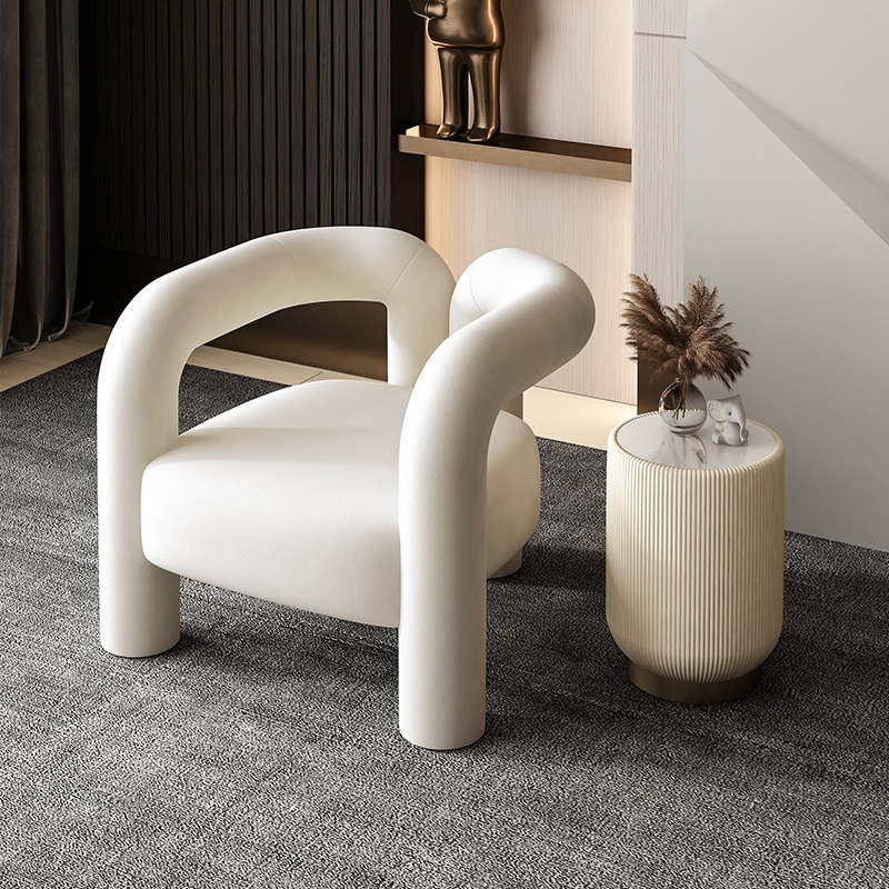 Single Sofa Chair Home Living Room Lazy Sofa Creative Personality Minimalist Commercial Office Reception Leisure Single Chair