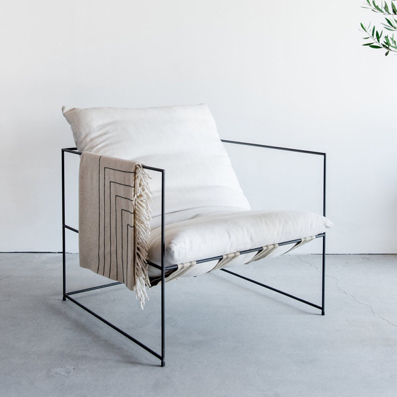 Nordic Simple Lazy Sofa Fabric Iron Art Single Recliner Lunch Break Light Luxury Reading Leisure Chair Bedroom Office