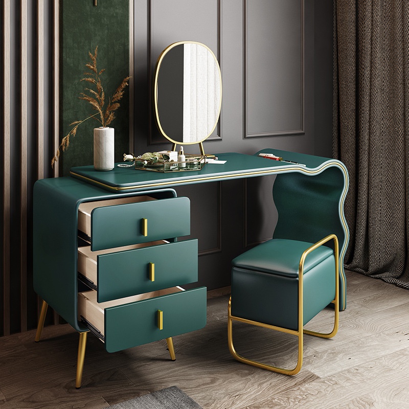Post-modern Light Luxury Dressing Table Internet Celebrity Style Bedroom Small Apartment Storage Cabinet Integrated Modern Simple Dressing Table