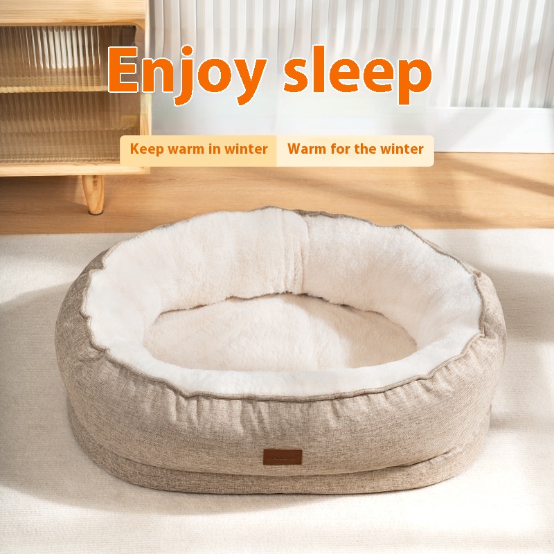 Dog Sofa Autumn And Winter Golden Retriever Large Dog Pet Supplies Deep Sleep Removable And Washable Winter Warm Thick Dog House