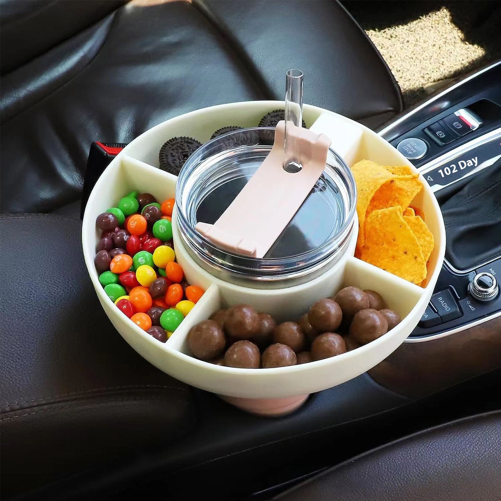 Stanley Silicone Snack Tray:Silicone Tray For Use With Stanley Cup40oz Tumbler