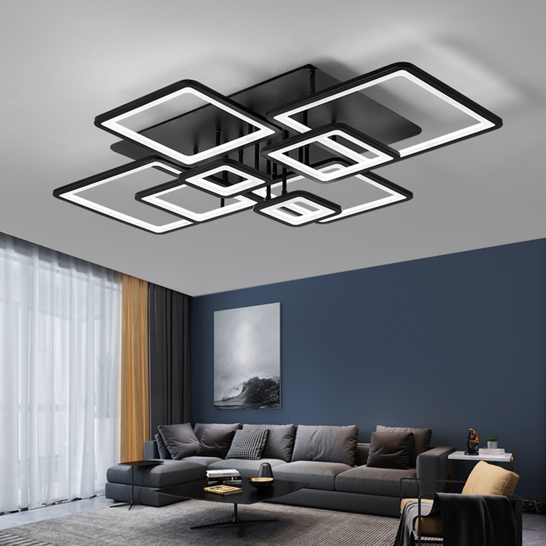 Modern Simple Acrylic Rectangular Living Room Ceiling Lamp Stylish Atmosphere LEDRoom Bedroom Lamp Origin