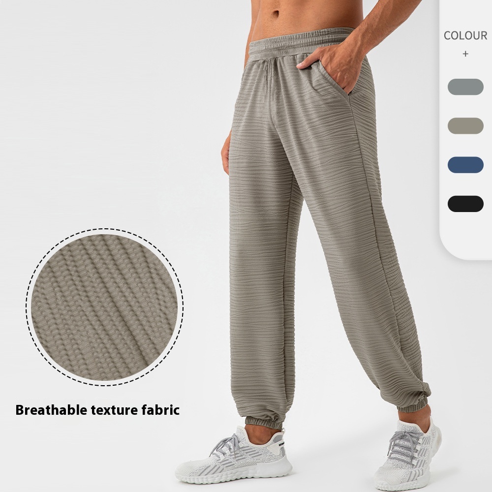 Nylon Sports Trousers Men's Breathable Quick-drying Cool Fitness Trousers Loose Casual Running Leggings Trousers31340
