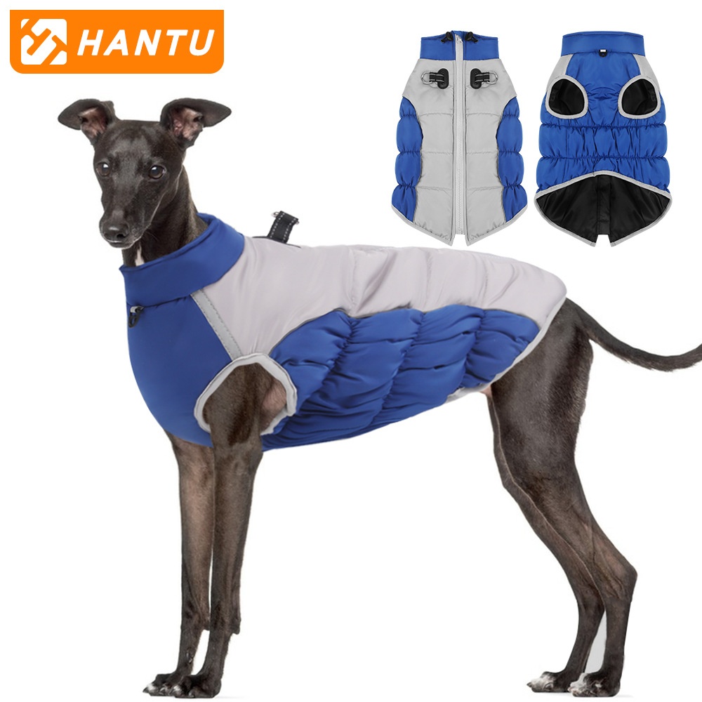Winter Pet Cotton-padded Jacket Thick Warm Dog Clothes Comfortable Reflective Pet Clothes