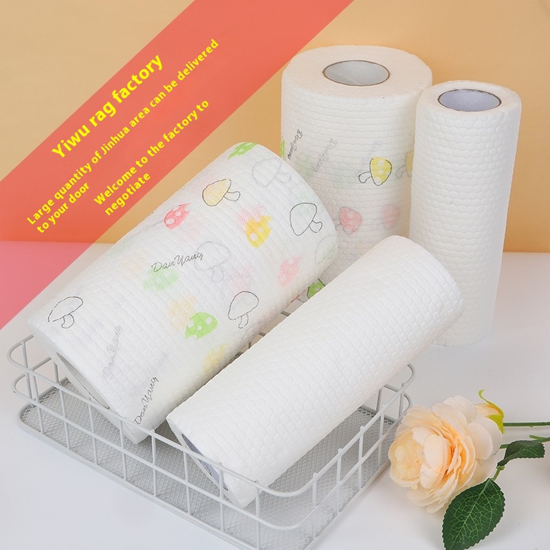 One-piece Washable Lazy Rag Kitchen Wet And Dry Dual-purpose Cleaning Degreasing Paper Disposable Dishwashing Cloth