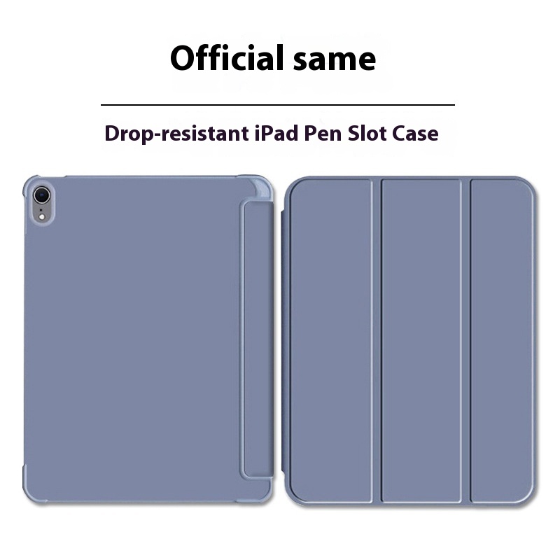 Suitable For IPad Pen Slot Protective Cover Pro Leather Case10th Generation Protective Cover TPUProtective Case Pu Leather Case