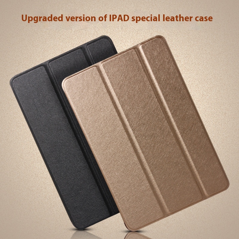 Suitable For IPad10.2 Smart Protective Cover Air Silk Pattern Three-fold Dormant IPad9.7 Leather Case10.9