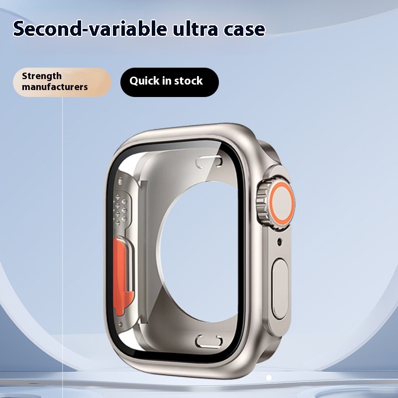 Suitable For Apple Iwatch S9 All-inclusive Protective Case S8 Shell Film Integrated Modificationtantly Turns Into Ultra360 Watch Case