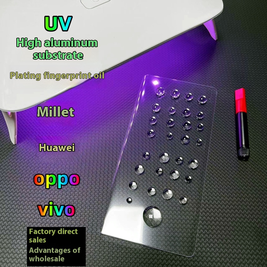 UVTempered Film Huawei Mate60pro Xiaomi14pro Electroplating Opporeno12 High Aluminum Vivo X100 Applicable