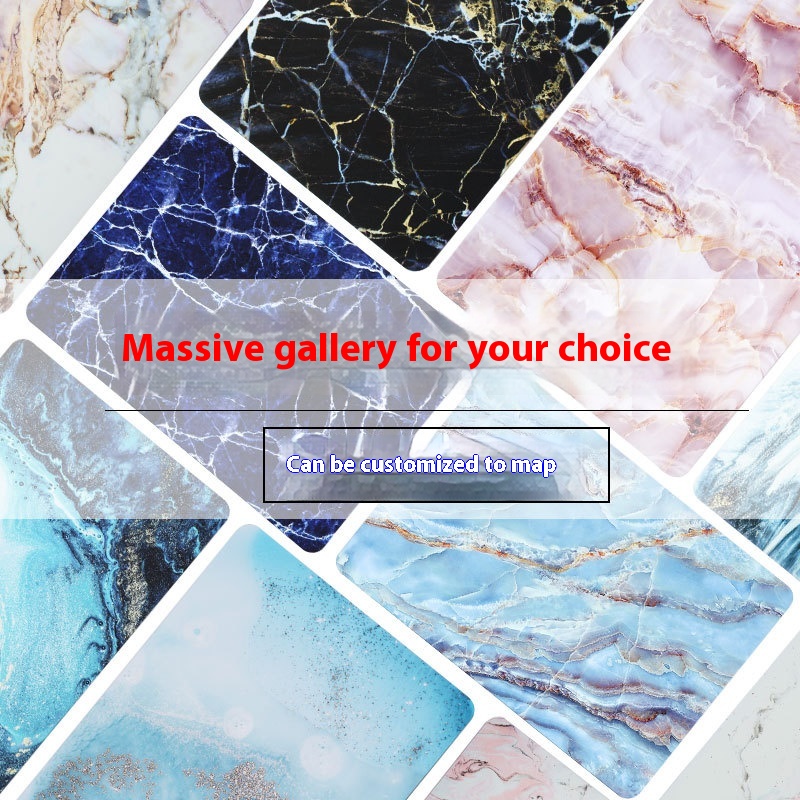 Suitable For Apple Laptop Computer Protective Case Mac Book Pro13 Protective Cover Frosted Painted Marble Shell