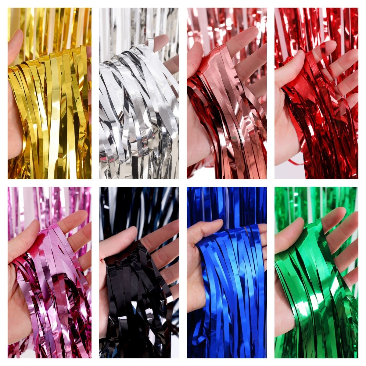 's Thick Rain Curtain Wedding Party Birthday Background Wall Decoration Rain Curtain Tassel Pull Flower