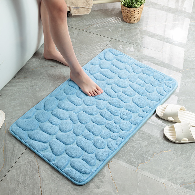 Popular Bathroom Carpet Toilet Floor Mat Door Door Mat Kitchen Non-slip Mat Bathroom Foot Mat Pebble Mat