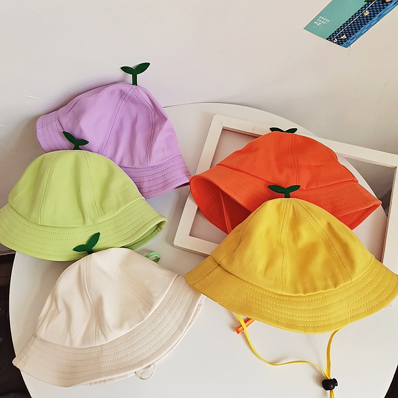 Children's Hat Thin Baby Fisherman Hat Boys And Girls Baby Spring And Autumn Kindergarten Little Yellow Hat Cute Sun Hat