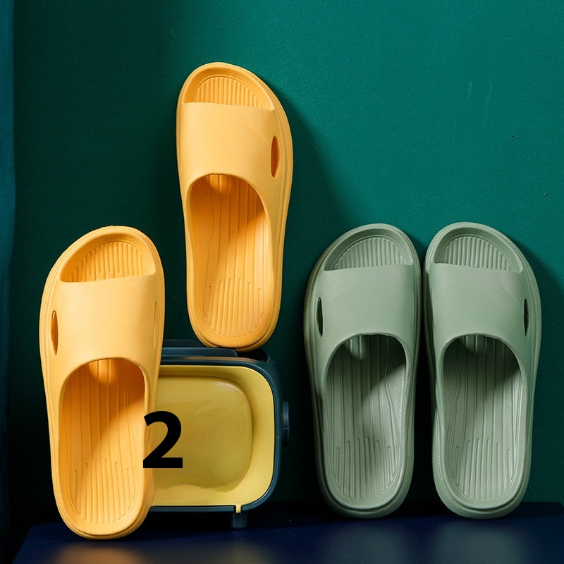Summer Women's Soft Thick Bottom Men's Home Non-slip Bathroom Bath EVAHousehold Shit-feeling Sandals For Couples