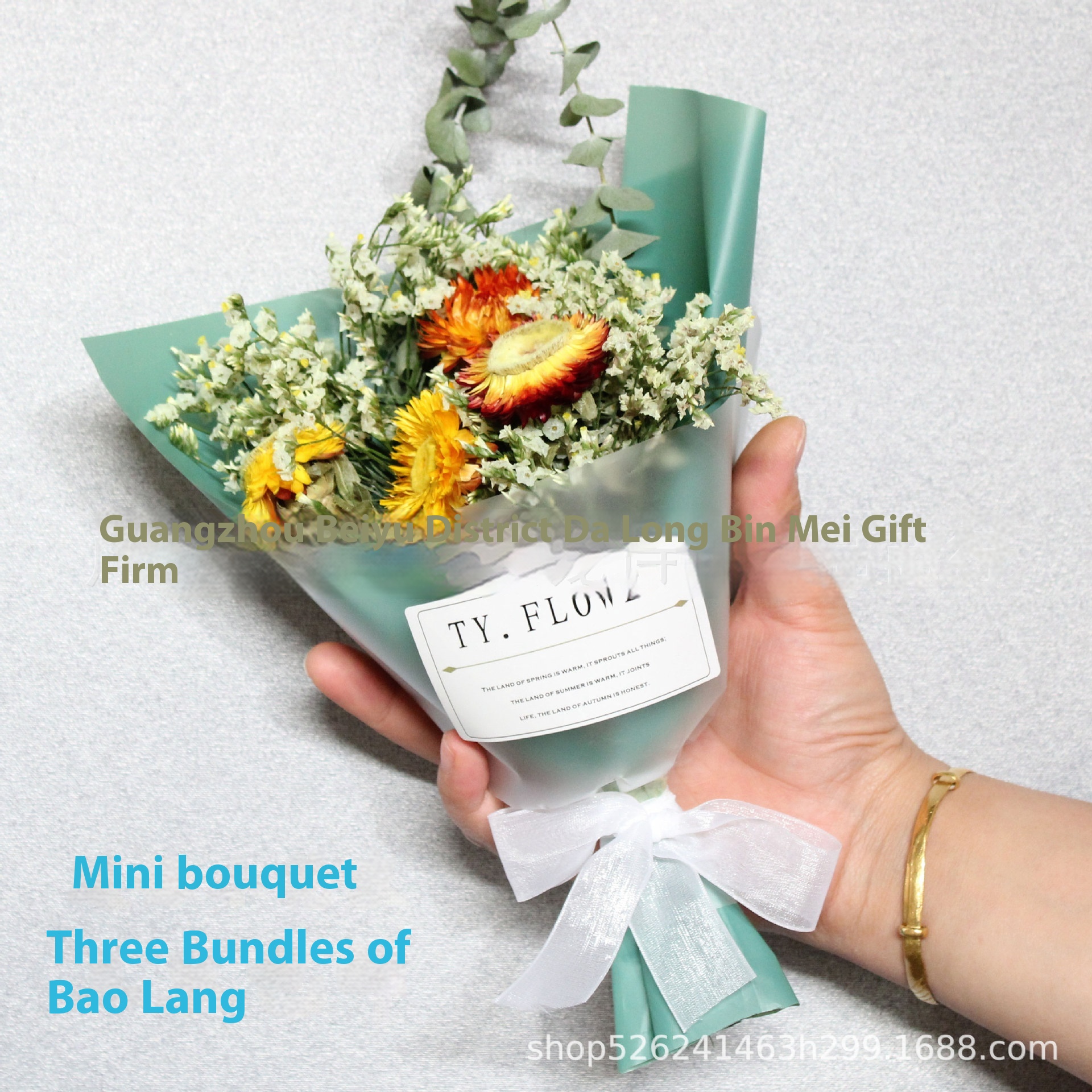 Gypsophila Dried Flowers Mini Bouquet Crystal Grass Forget-me-not Soap Flower Bouquet Gift Box With Wedding Souvenirs