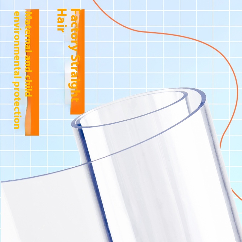 PVCTable Mat Transparent Coffee Table Table Cloth Oil-proof,Waterproof And Scalding-proof Plastic Round Table Mat Soft Glass Crystal Plate Table Cloth