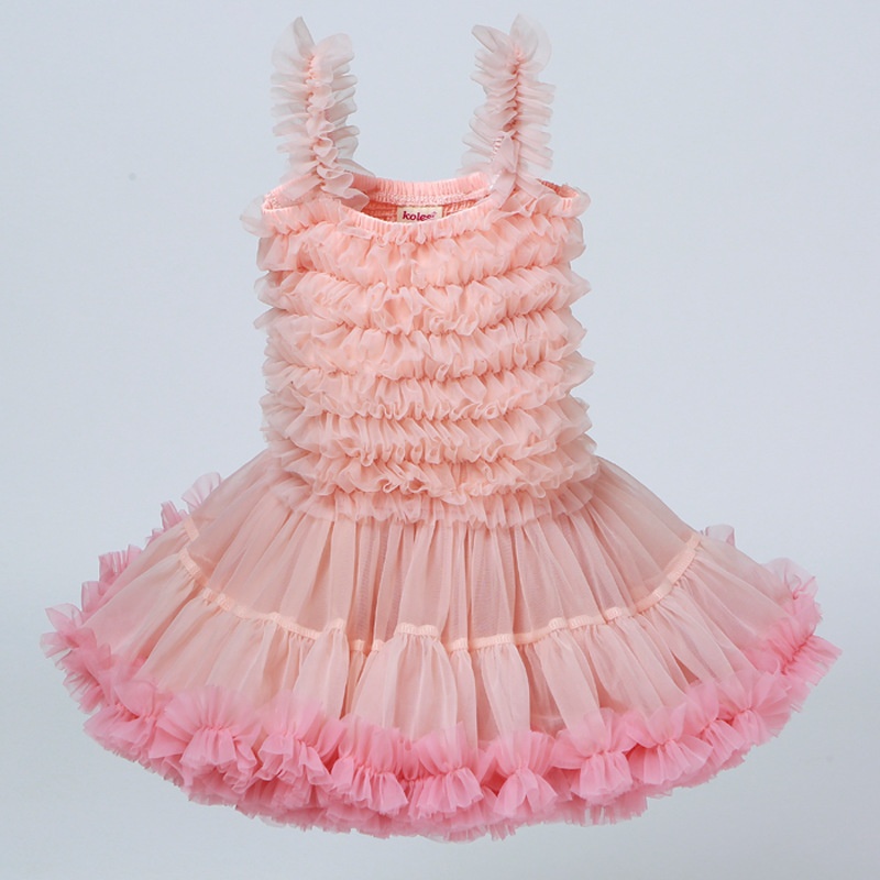 European And American Children's Clothing Suspender Princess Dress Tutu Dress Girl Mesh Cake Skirt Children's Day Tutu Skirt