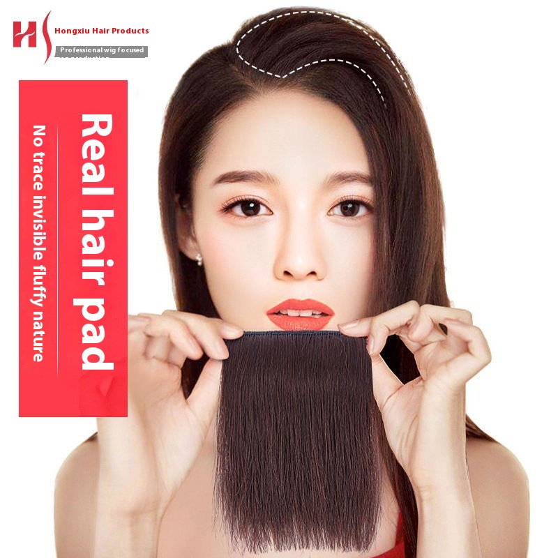 SReal Hair Pads Invisible Fluffy Mini Top Wig Hair Replacement Pieces For Women To Increase The Volume Of Hair On Both Sides