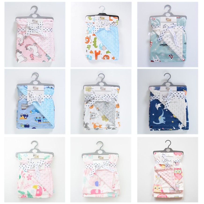 Baby Blanket Autumn And Winter Hug Baby Blanket Coral Fleece Air Conditioning Blanket Bean Blanket Swaddle Children Cover Blanket Full Cotton Quilt