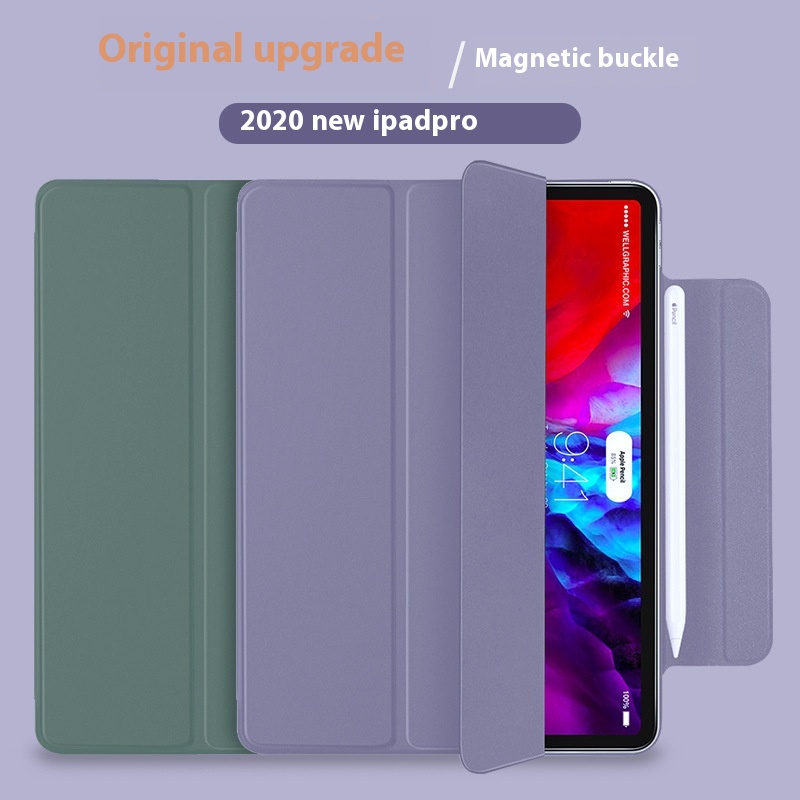 Applicable To IPad Pro11 Magnetic Buckle Mini6 Protective Cover Pro12.9 Double-sided Clip Tablet Computer Case