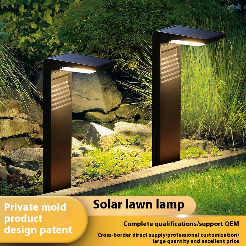 Solar Garden Lights Household Outdoor Landscape Lights Park Road Waterproof Lawn Lights Garden Ground Lights