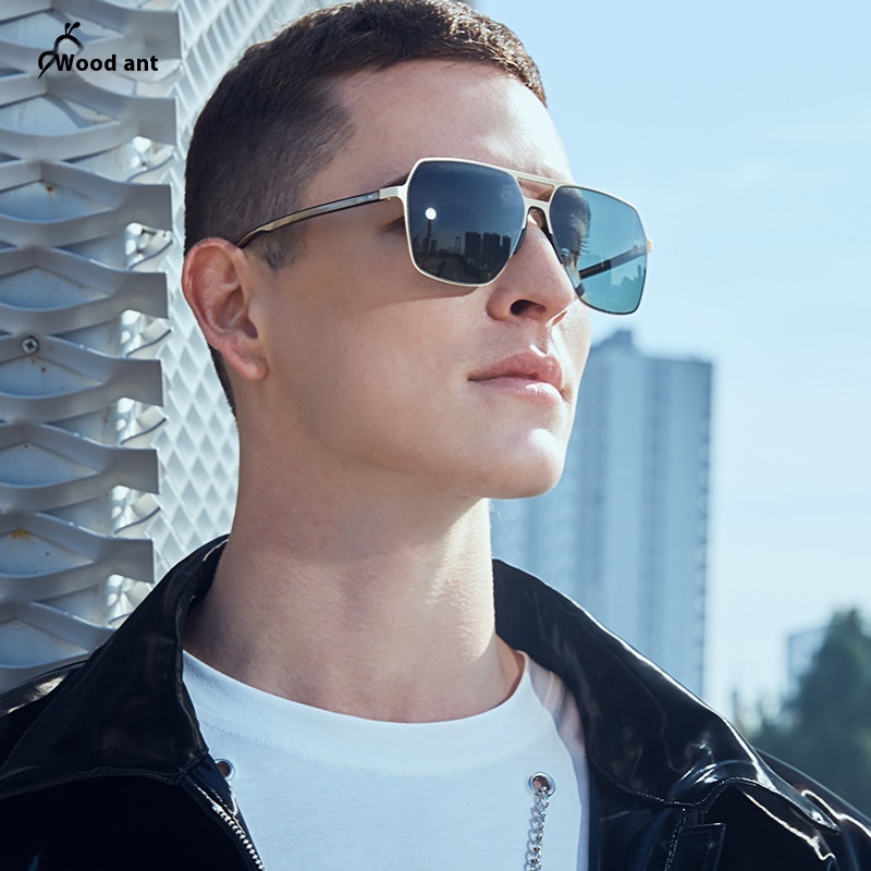 High-end Nylon Sunglasses Polarized UVProtection Driving Mirror Double Beam Pilot Lightweight Stylish And Comfortable Sunglasses