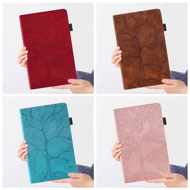 Tree Of Life Embossed Tablet Case For IPad10.2/10.5 Protective Case Mini345/T500/Fire HD8