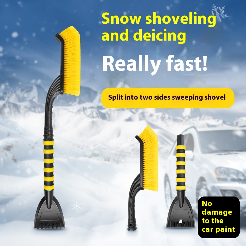 Car Snow Removal Shovel Car With Snow Shovel Artifact Multi-function De-icing Shovel Snow Scraper Snow Sweeping Brush Tool Winter Snow Removal