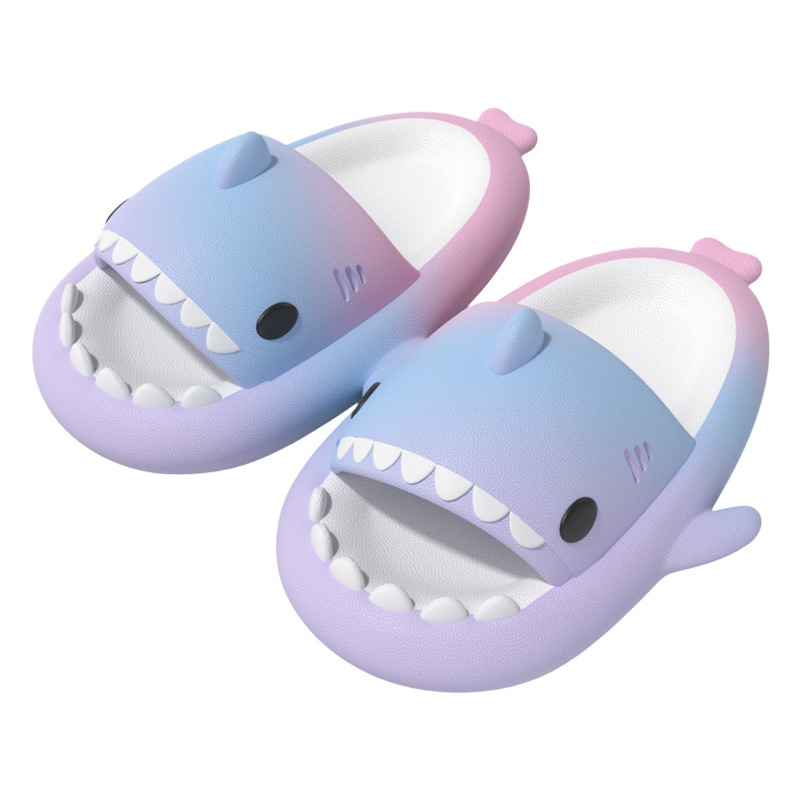 Gradient Shark Slippers-EVALightweight Soft Sole Bathroom Slippers With AComfortable Cushioning Feel