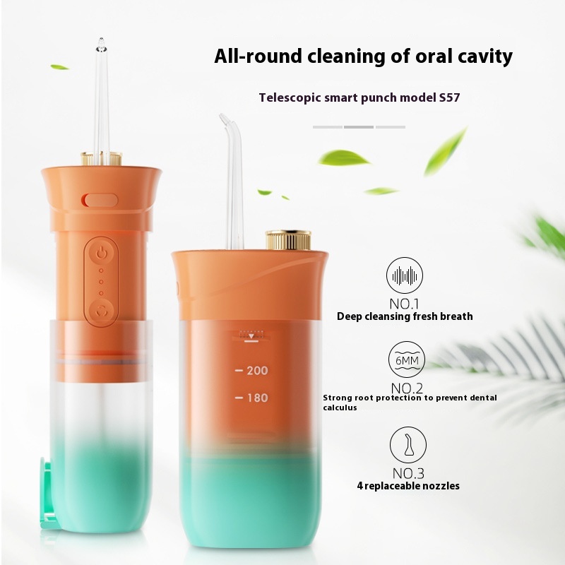 Hot-selling Dental Irrigator Handheld Dental Irrigator Oral Portable Rechargeable Dental Cleaner Commercial Travel Water Flosser