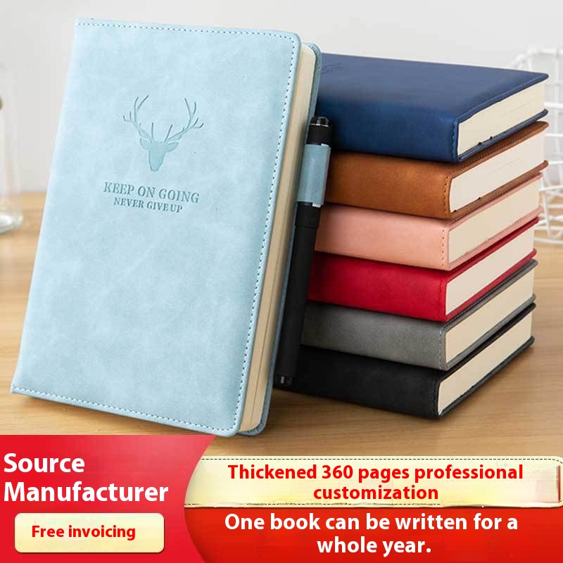 Business Thickened Notebook Custom A5 Notebook Soft Copy Simple Stationery Gift Book