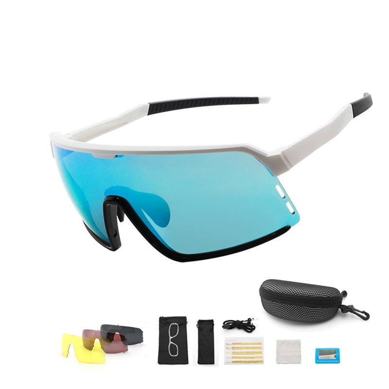 Windproof And Dustproof Large Lens Motorcycle Mountain Bike Outdoor Sports Riding Glasses Anti-ultraviolet Sunglasses