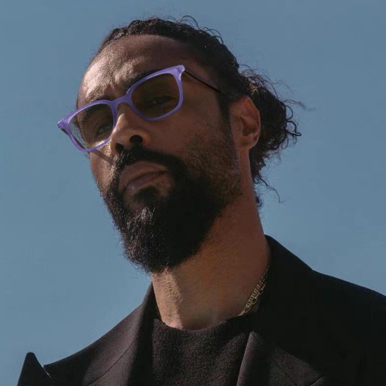 Fog Glasses Frame Plate Men's High-end Sense Can Be Matched With Degrees Of Myopia Driving Fashionable And Versatile Handsome Square Glasses Women