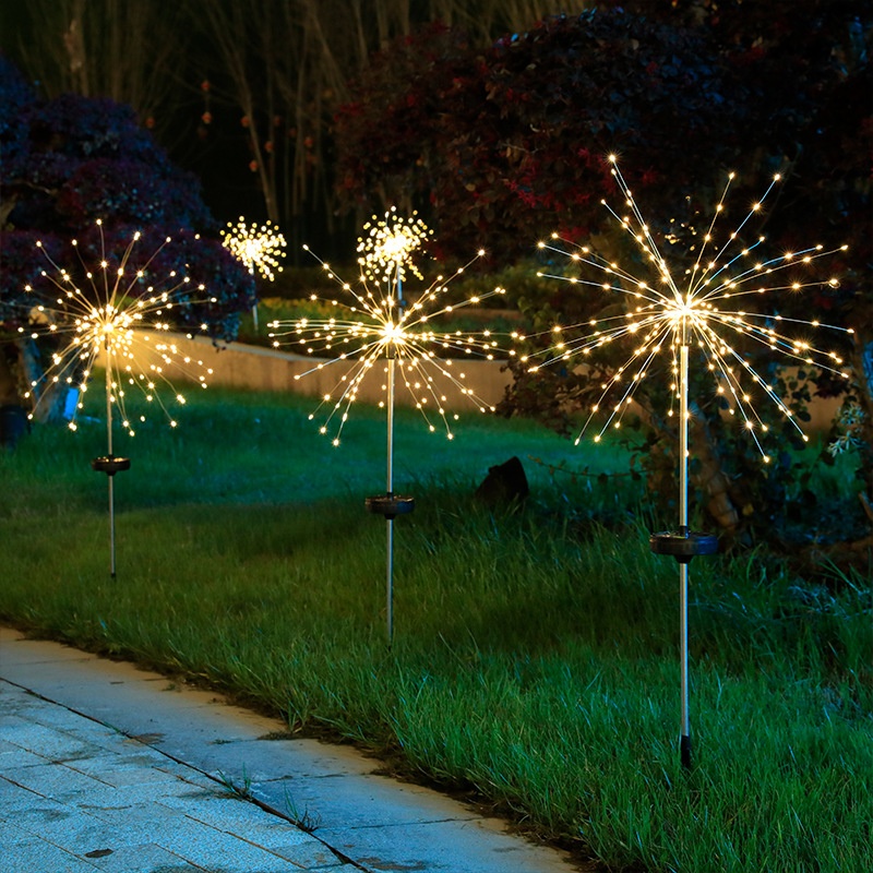 Lawn Fireworks Lights Outdoor Garden Festival Decoration Lights LEDSolar Copper Wire Fireworks Lights