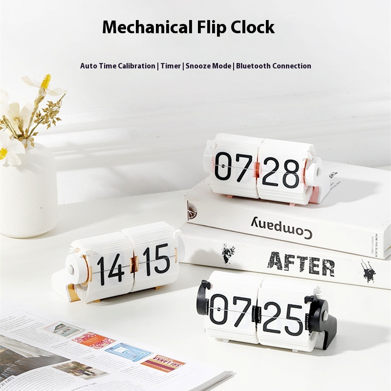 Time Flow Tomato Bluetooth Clock Creative Automatic Time Adjustment Flip Clock Time Management Timing Reminder Alarm Clock