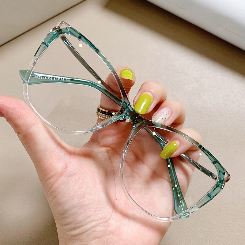 7864 European And American8-color Beautiful TR90 Protective Glasses Metal Pin Computer Goggles Frame