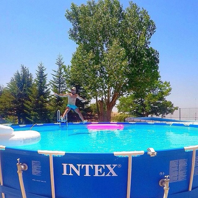 INTEX28212 Metal Bracket Family Children Adult Thickened Family Water Park Paddling Pool Fish And Shrimp Pool