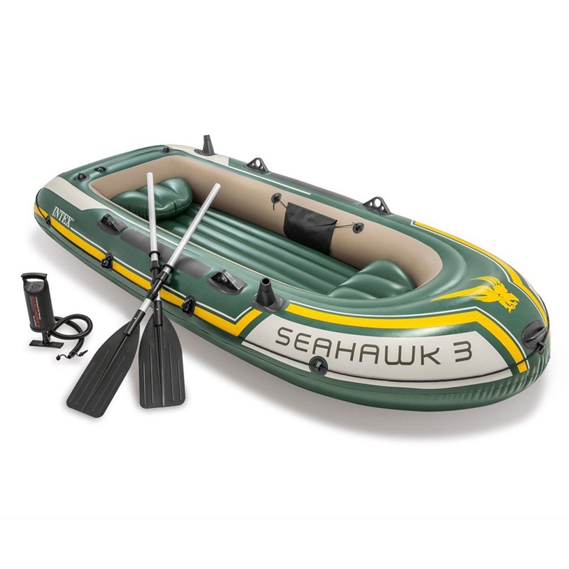 INTEX68380 Seahawk Three-person Boat Group Inflatable Boat Kayak Rubber Boat Inflatable Thickened Fishing Boat