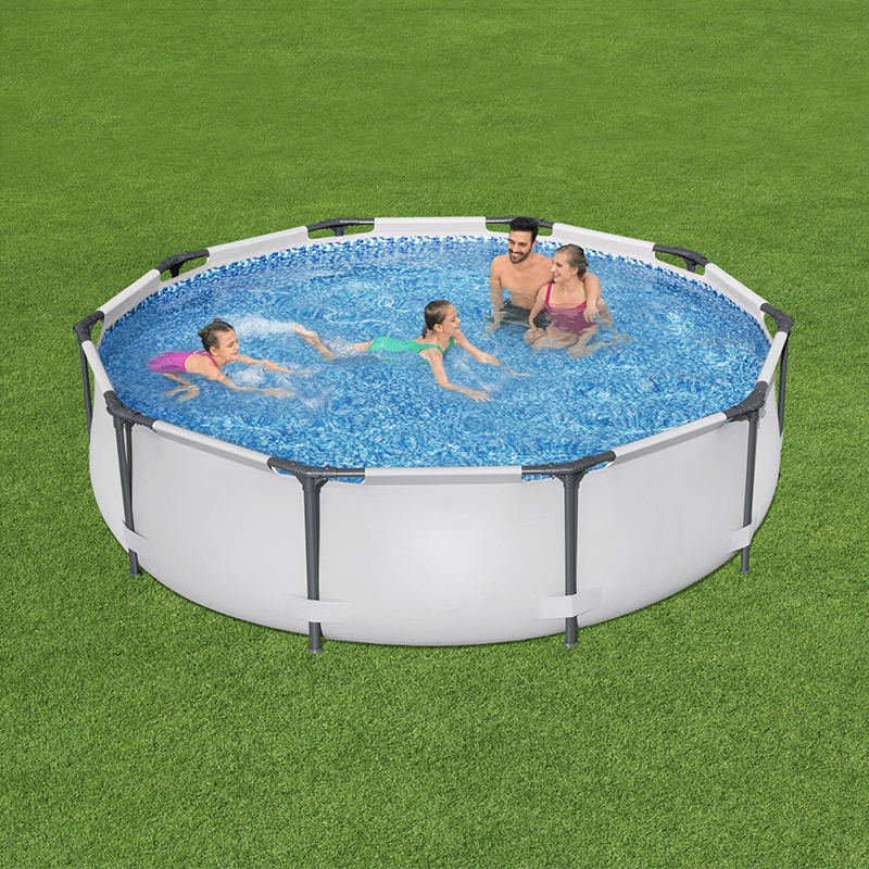 Bestway56406 Round Pipe Rack Pool Set Family Bracket Swimming Pool Free Inflatable Portable Pool