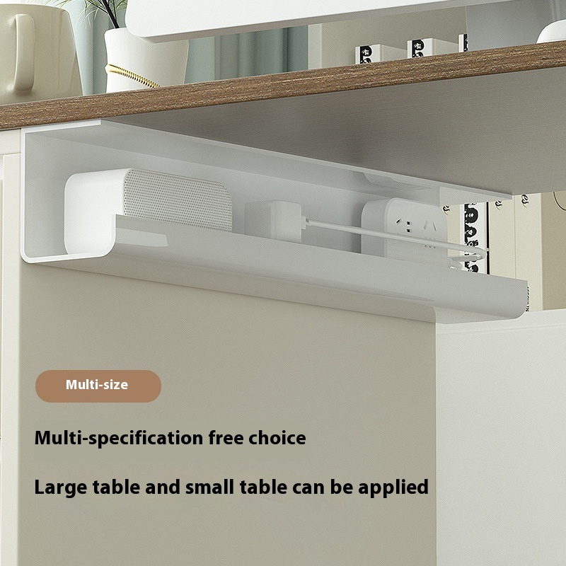 Under The Table Cable Organizer Multi-purpose Mobile Phone Charging Cable Charger Storage Rack Socket Strip Storage Box