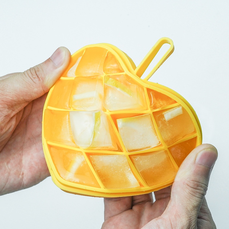 Press Ice Tray Heart Shaped Ice Tray Quick Ice Making Box Silicone Ice Ball Mold Whiskey Ice Cube Mold