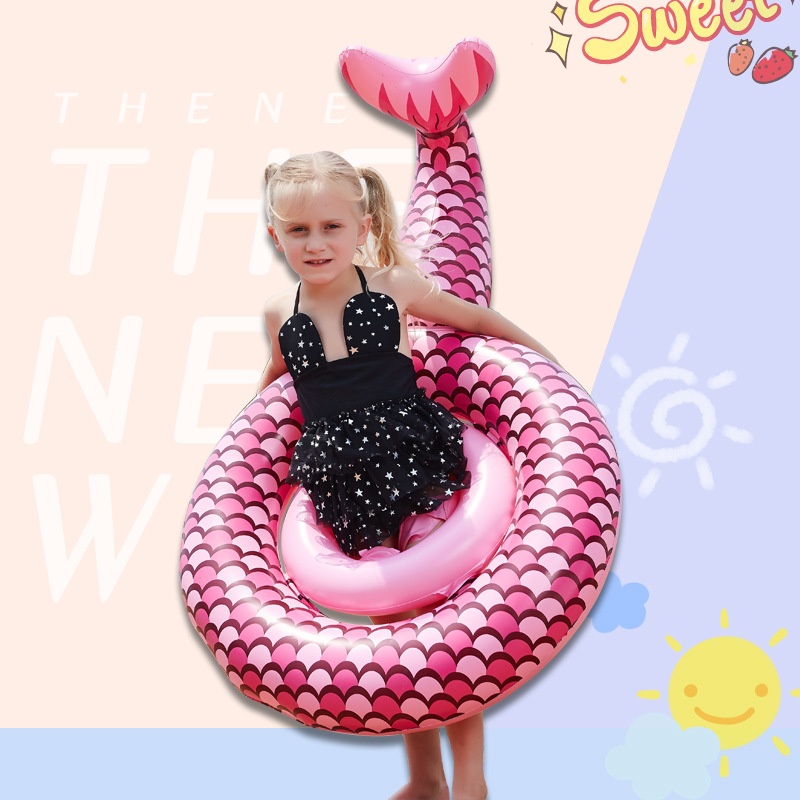 Baby Sitting Circle Swimming Circle Inflatable Mount Children's Seat Circle Baby Toddler Child Life Buoy1-3-6 Years Old Swimming Circle