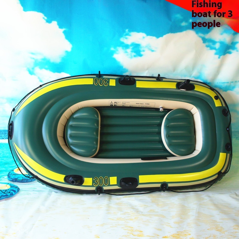 Direct Three-person PVCInflatable Boat Fishing Boat Rubber Boat Kayak Thickened3-person Boat Kayak