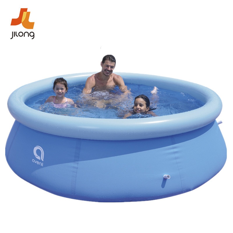 Jilong Round Net Pool Outdoor Inflatable Swimming Pool Bracket Pool Children's Folding Inflatable Swimming Pool Fish Farming
