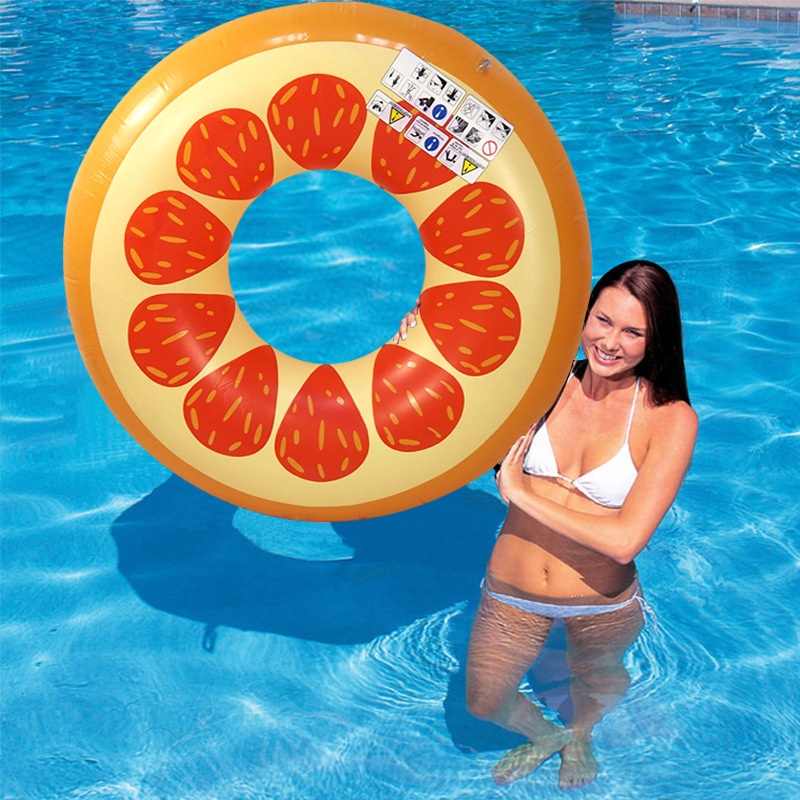 Of PVCInflatable Orange Adult Thickened Swimming Ring Underarm Life Buoy Water Play Toy