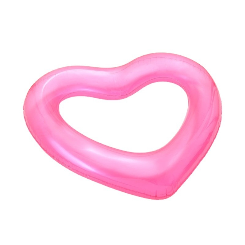 Special Love Swimming Ring Swimming Ring Thickened Pvc Heart-shaped Floating Ring Floating Row Adult Model120cm Water Toys