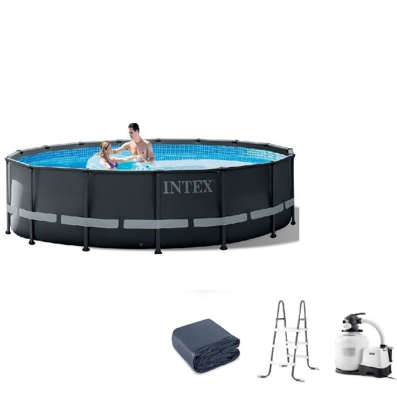 INTEX26330 Household Pipe Rack Game Pool Round26330 Children's Swimming Pool Outdoor Bracket Swimming Pool