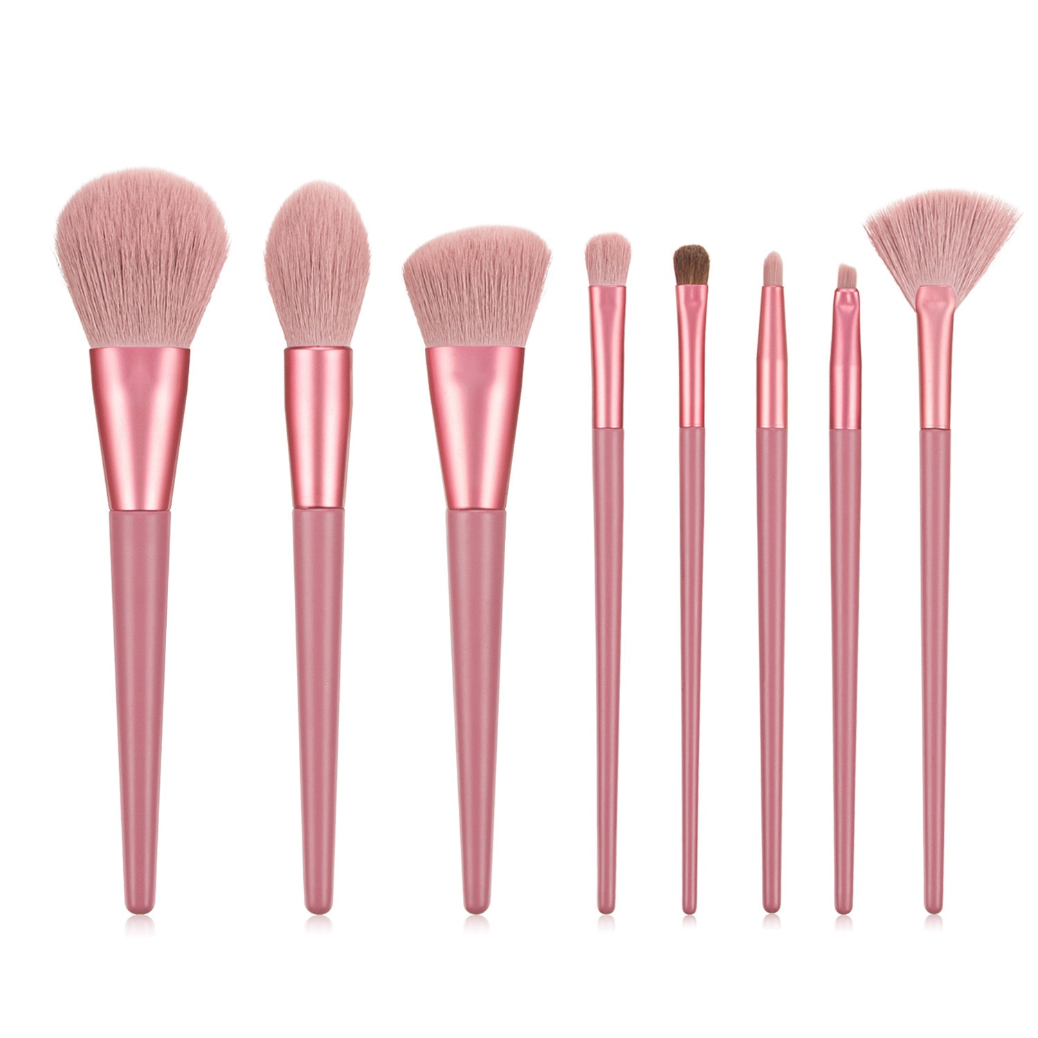 8-piece Skin Color Sunshine Makeup Brush Set Beauty Tools Loose Powder Eye Shadow Brush Blush Brush